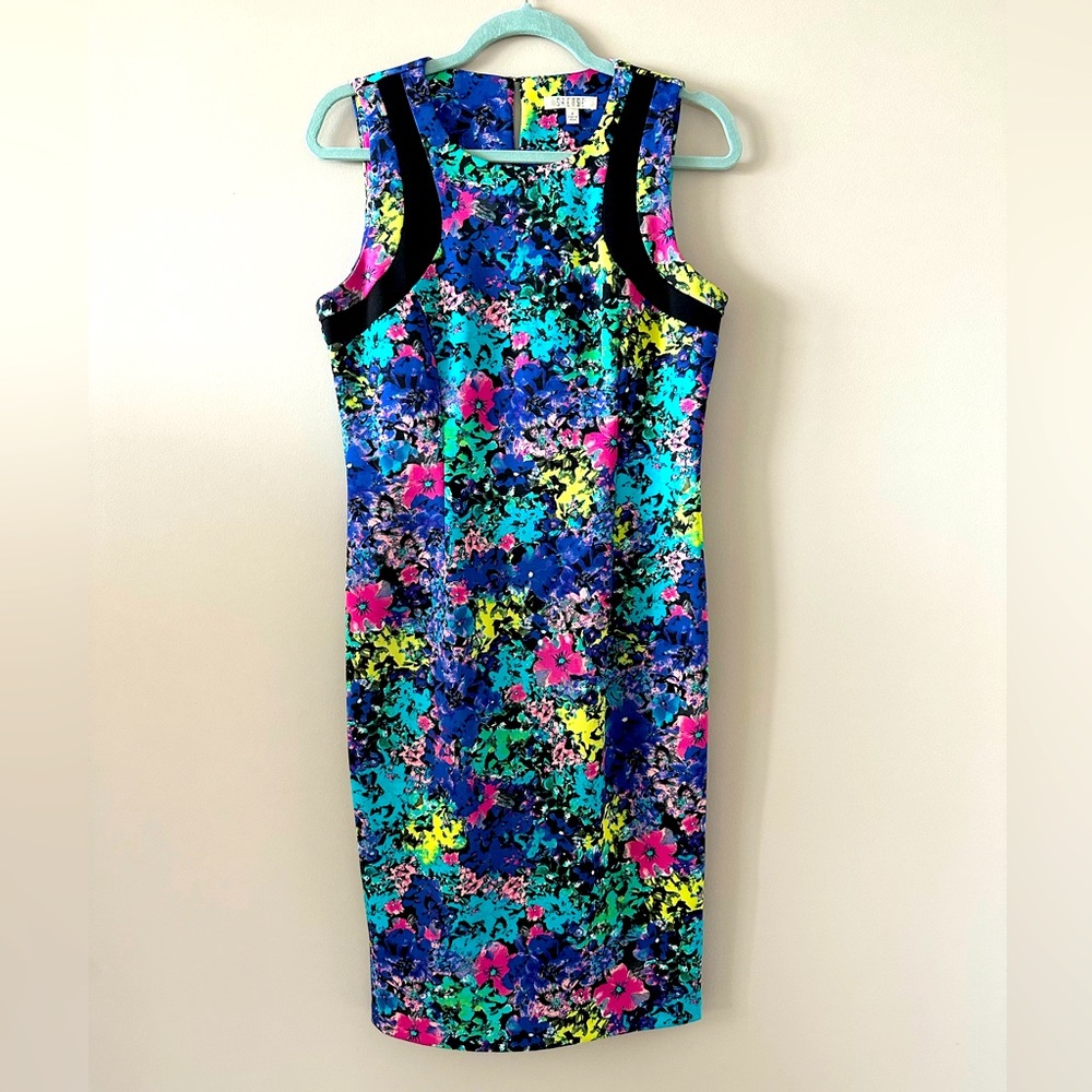 Spense midi dress. stretchy bright and bold! Size 8.